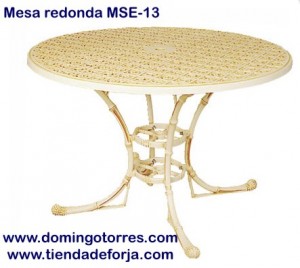 MSE-13 Mesa de aluminio imitación a caña de bambú filipinas