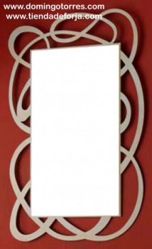 CE-58 Espejo de forja color blanco