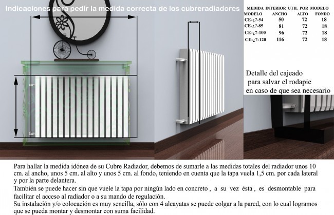 comprar cubre radiador a medida en Madrid - cubreradiadores a medida