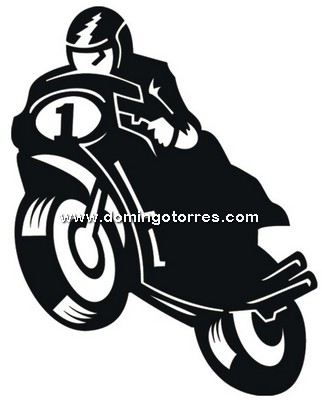 103-CHP Silueta chapa moto carreras