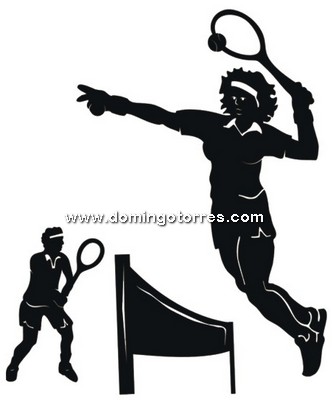 109-CHP Silueta chapa tenis