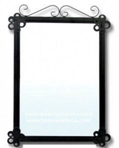 Espejo para baño de forja CE-49 - Forja Domingo Torres S.L.Forja