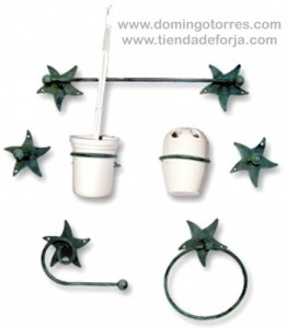 Juego de artículos de hierro forjado para baños BÑ-11 - Forja Domingo