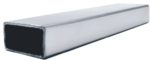 Tubo rectangular hueco de acero inoxidable espejo referencia 2352-INOX-R de 40x20x2x3000mm en inox pulido espejo AISI316.