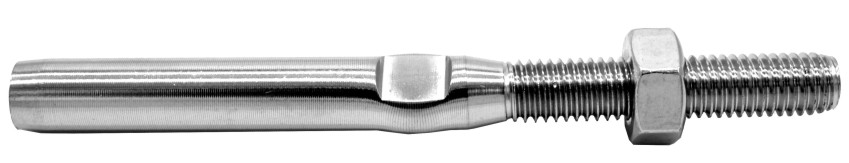 Tensor y tuerca para cable de acero inox satinado 792-INOX - Forja