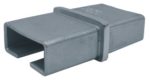833-INOX-R Empalme conector de tubos rectangulares inox satinado 40x20x2,0mm
