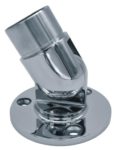 2554-INOX Soporte regulable en acero inoxidable espejo para tubo y poste