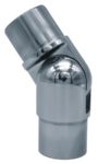2618-INOX Conector regulable para tubos redondo inox pulido espejo
