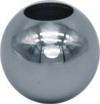 2740-INOX Bola redonda con agujero acero inoxidable espejo