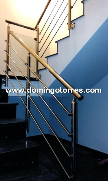 soporte de pared Pasamanos McTech® balcón Pasamanos de acero inoxidable para interiores y exteriores balaustrada escaleras
