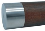 983-INOX Tapón de acero inox para pasamanos de madera redondo