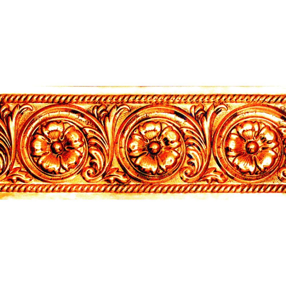 1-CCL Cinta de chapa de latón con flores 1-CCL Cinta de chapa de latón con flores