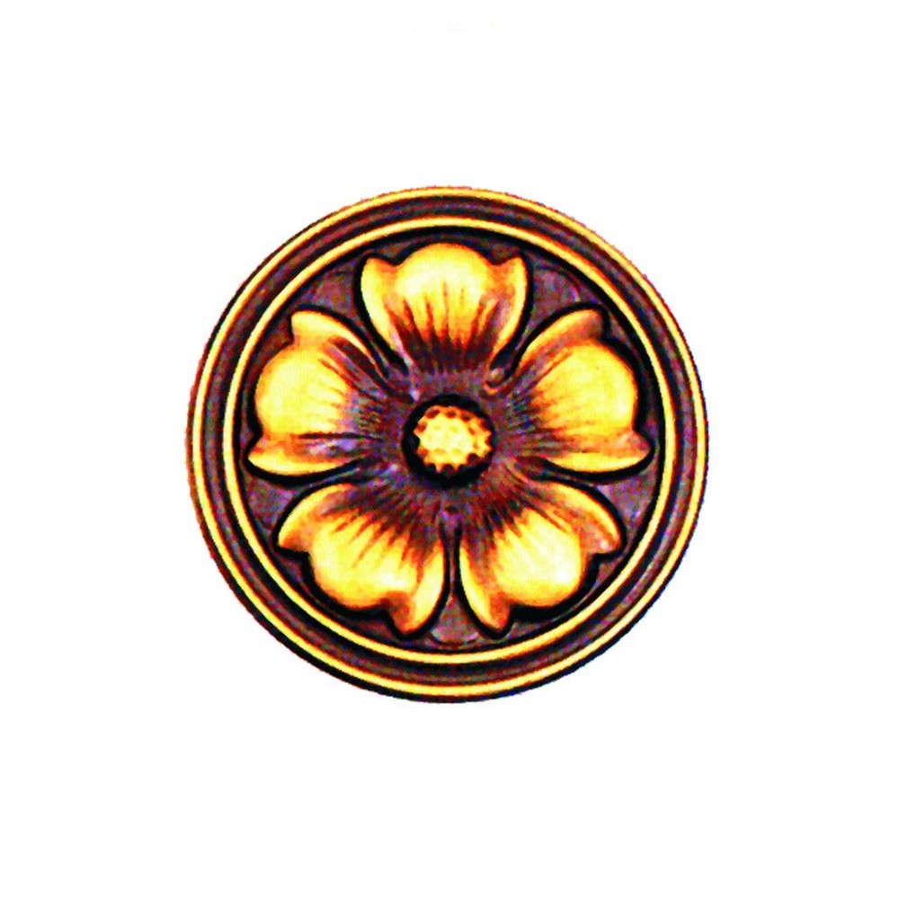 10-RCL Roseta flor central de chapa latón 10-RCL Roseta flor central de chapa latón