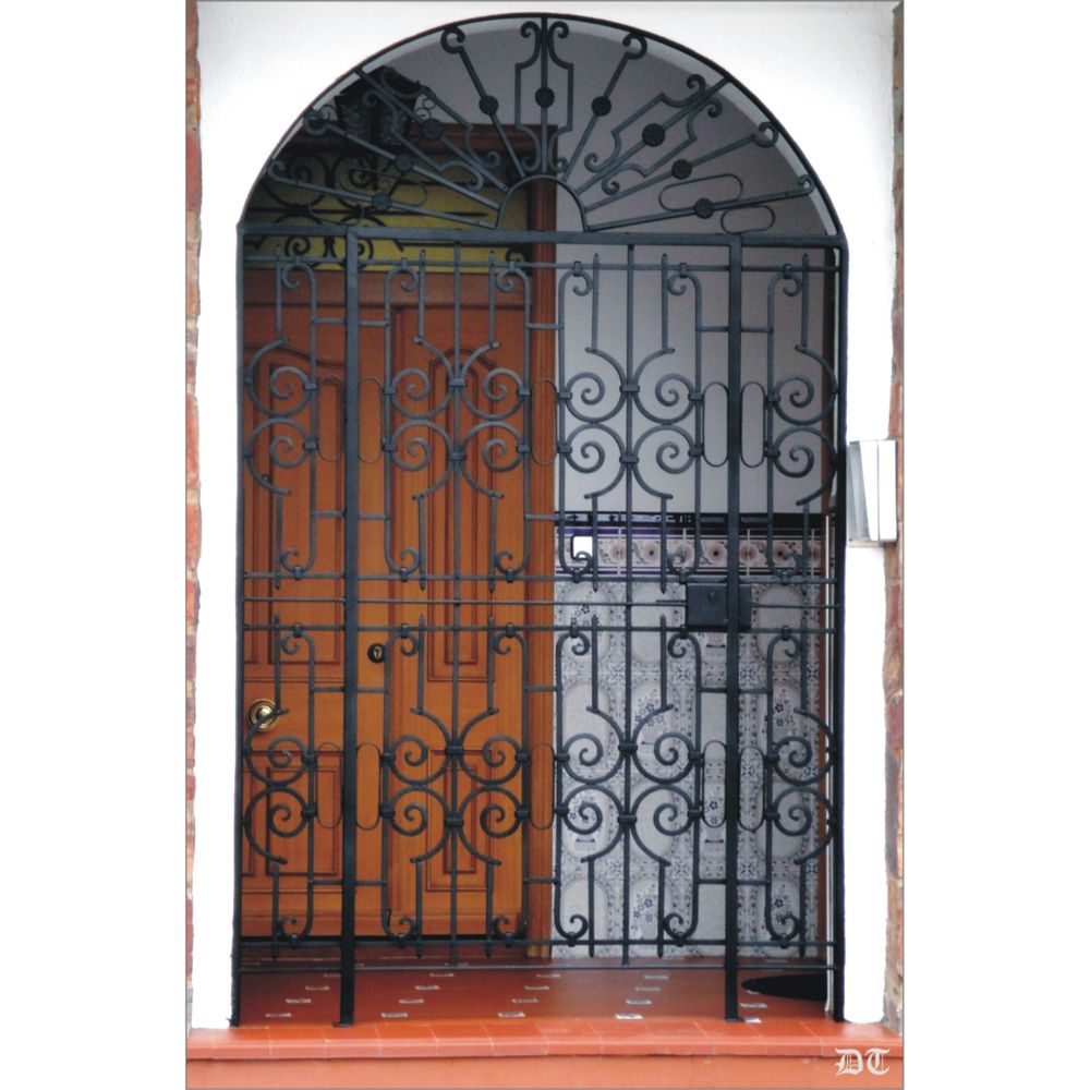 1630 Cancela diseño elegante de hierro forjado para exterior 1630 Cancela diseño elegante de hierro forjado para exterior