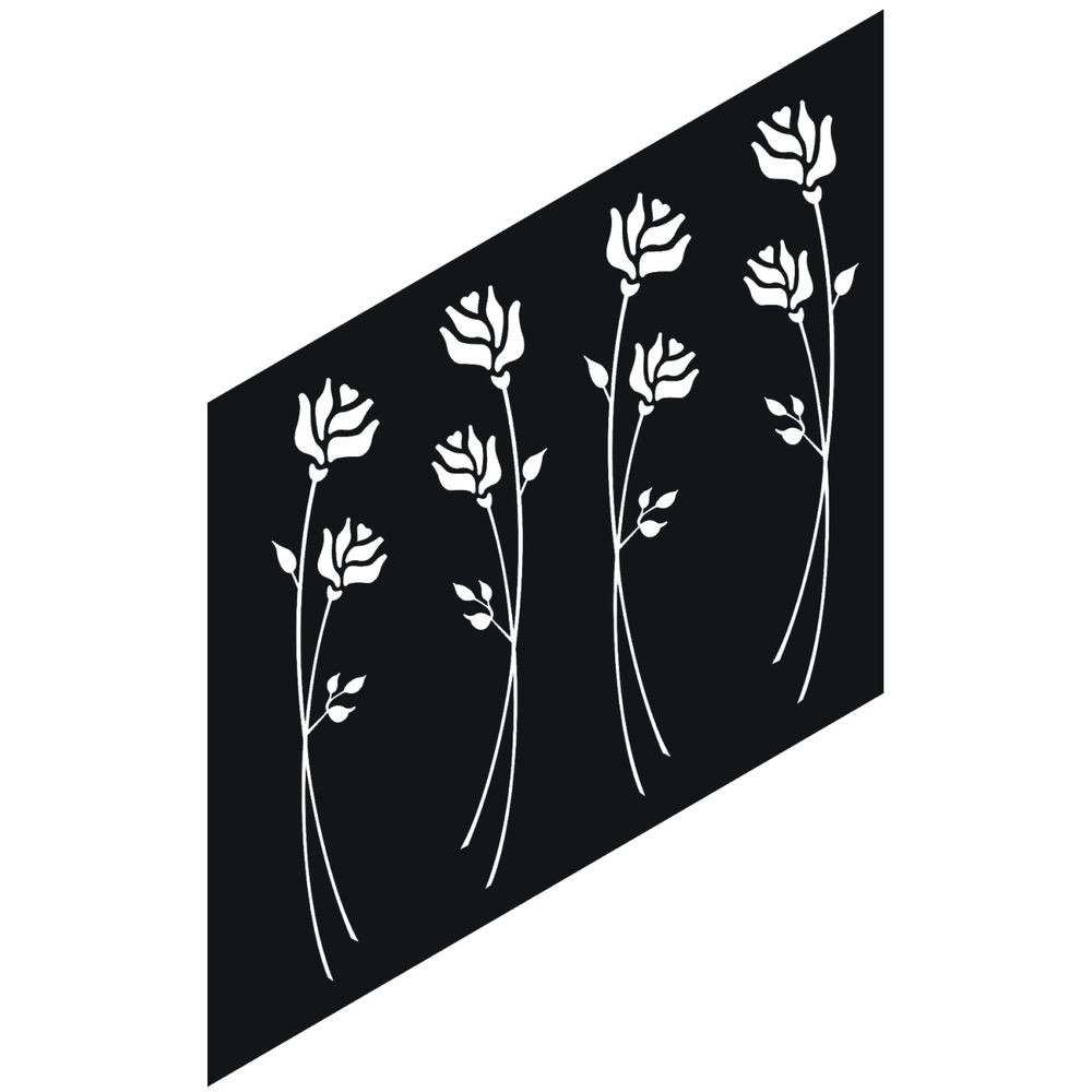 19-CHP-B Chapa con rosas de estilo moderno 19-CHP-B Chapa con rosas de estilo moderno