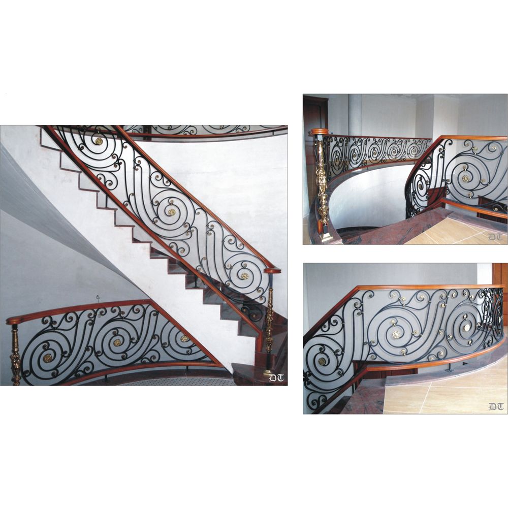 2011 Barandilla forjada con adornos en latón 2011 Barandilla forjada con adornos en latón
