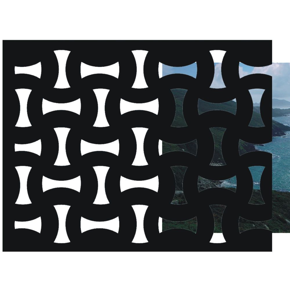 22-CHP Chapa sencilla con dibujo hondas 22-CHP Chapa sencilla con dibujo hondas