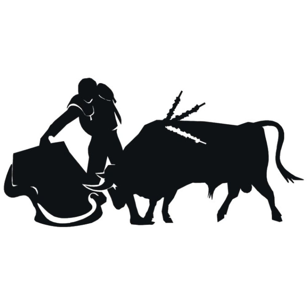 39-CHP Chapa silueta torero para la pared 39-CHP Chapa silueta torero para la pared