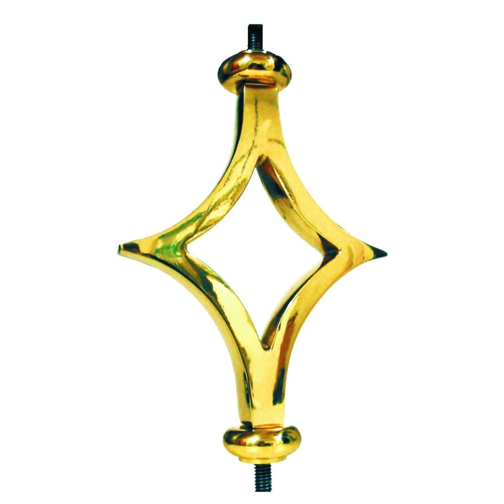 4-AL Adorno rombo con rosca de latón para cancela 4-AL Adorno rombo con rosca de latón para cancela