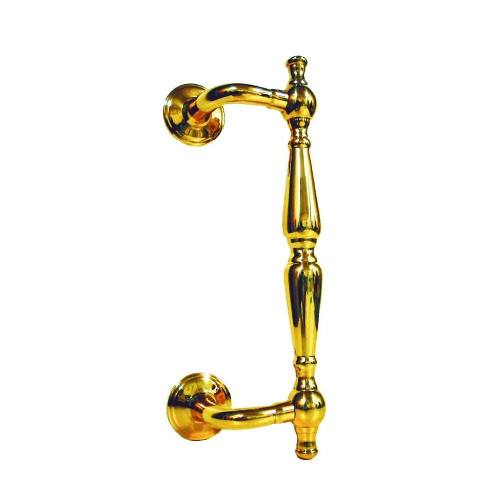 4-TL Tirador curvo de latón para puerta de comunidades 4-TL Tirador curvo de latón para puerta de comunidades