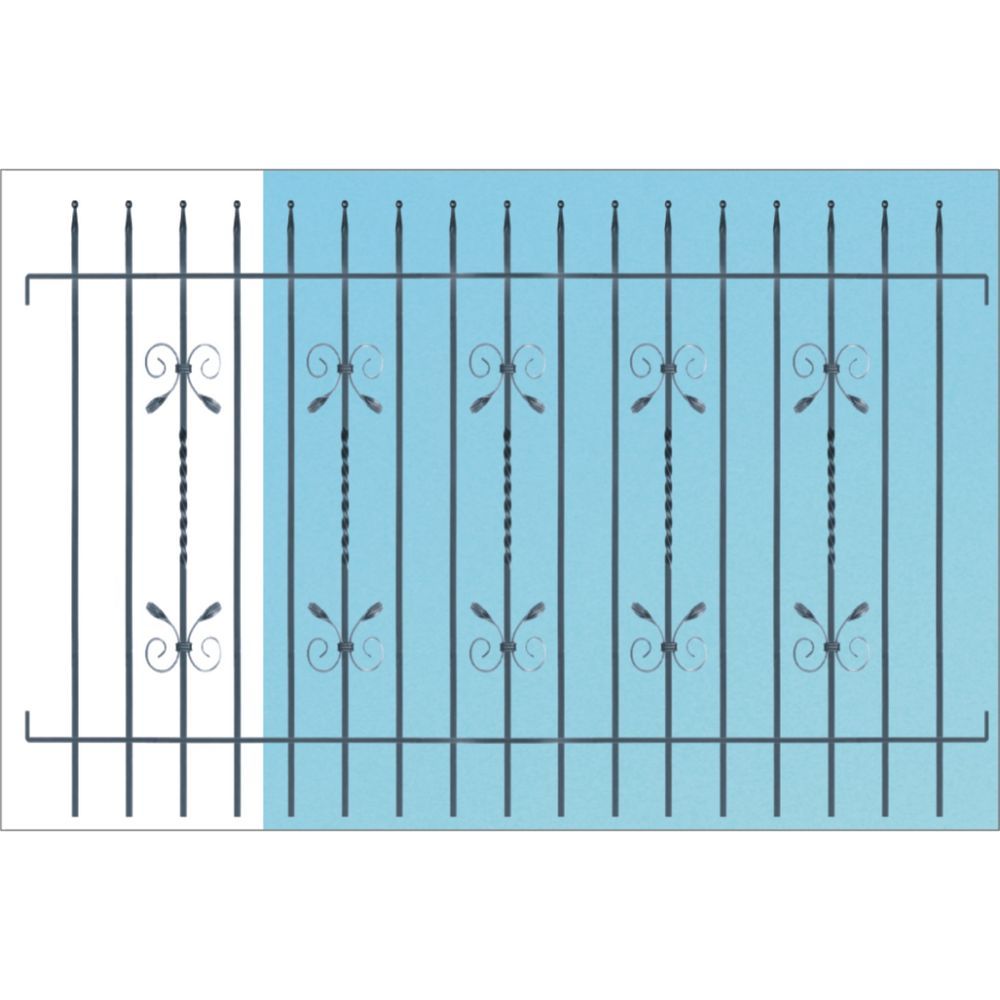 VP-4 Verja prefabricada de forja artística VP-4 Verja prefabricada de forja artística