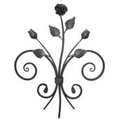 116-AF Ramo de flores de hierro forjado