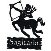 121-CHP Diseño en chapa con horóscopo sagitario