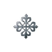 132-AC Cruz de Calatrava en hierro fundido para rejas y cancelas