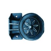 15-PH Pomo con dibujo de flor de herrajes