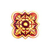 15-RCL Roseta con puntas redondeadas de chapa