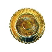 15-ROL Roseta circular rayada latón