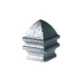 23-RE Remate lisa de hierro fundido forma pirámide