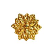 24-ROL Roseta de flor plana latón