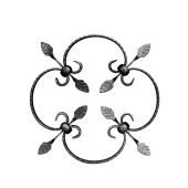 26-AF Adorno de forja en pletina de 20x4mm