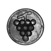 29-RF Roseta redonda con racimo forjado