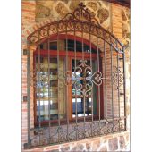 3045 Reja elegante con adornos y piezas de forja artistica