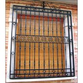 3047 Reja con solera central y adornos de rombo pequeños