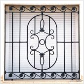 3066 Reja con mini flores de hierro