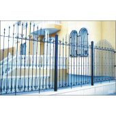 5025 Verja sencilla con lanzas para exterior