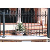 5027 Verja con pletina y accesorios de forja