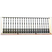 5063 Verja con diseño sencillo y remates de fundido