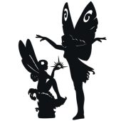 98-CHP Silueta moderna con diseño ninfas