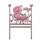 C-97 Cabecero de forja hada y nombre personalizado