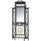 CE-6 Consola, espejo y perchas de forja y mármol