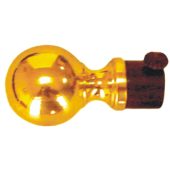 COR-13 Remate para cortina de forja con bola latón