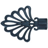 COR-17 Remate con dibujo para barra cortina hierro