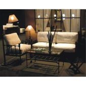 Ejemplo-4 mesa pequeña, sillón y sofá de hierro