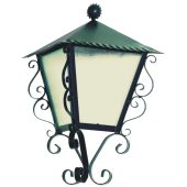 F-48 Farol medio de pared para jardines en hierro forjado