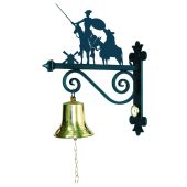 QJ-13 Campana silueta de quijote de forja y latón