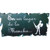 QJ-24 Placa tipo de pergamino de forja